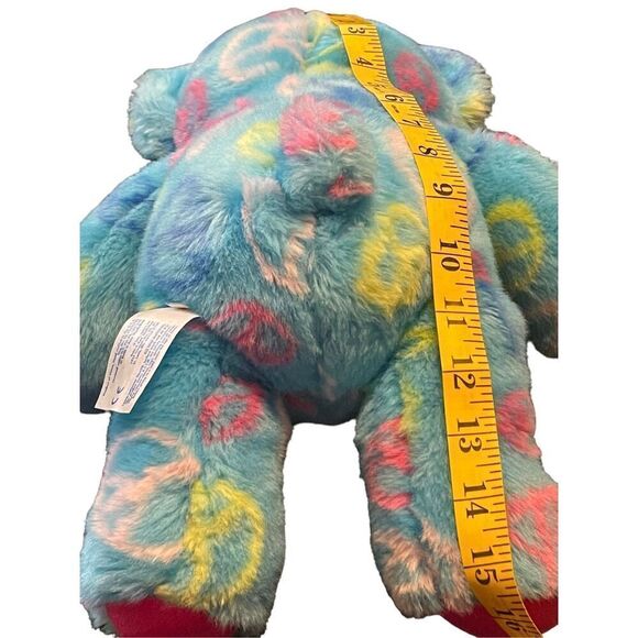 Build A Bear Kids Blue Peace & Friendship Stuffed Bear Plush Toy One Size - Picture 3 of 8